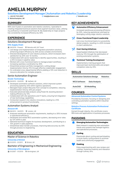 Design Manager CV Examples & Guide for 2026