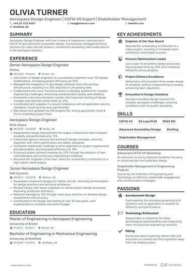 Design Engineer CV Examples & Guide for 2026