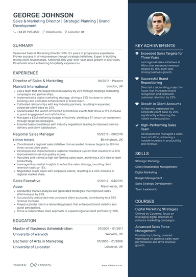 Sales Manager CV Examples & Guide for 2026