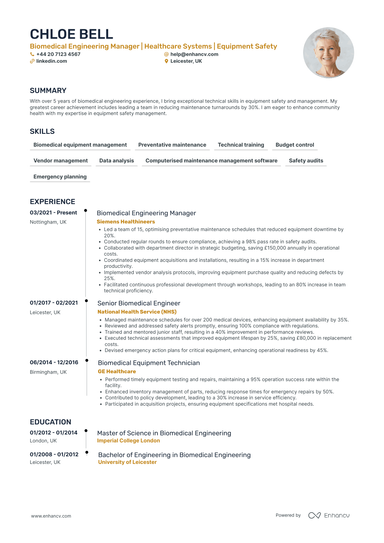 Engineering Manager CV Examples & Guide for 2026