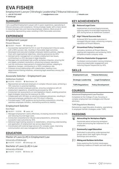 Lawyer CV Examples & Guide for 2026