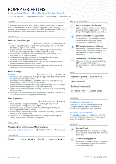 Retail Assistant Manager CV Examples & Guide for 2026