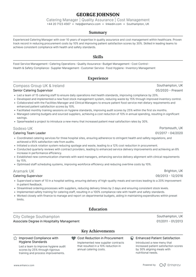 Assistant Manager CV Examples & Guide for 2026