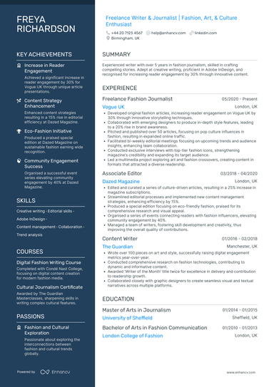 Journalist CV Examples & Guide for 2026