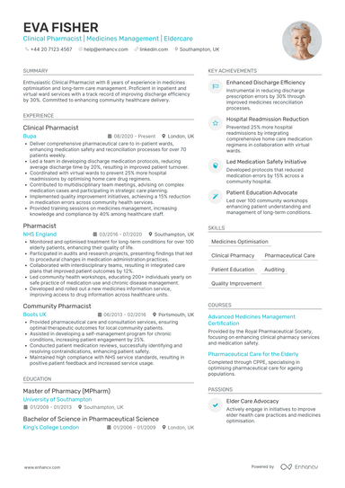 Pharmacist CV Examples & Guide for 2026