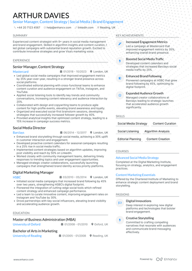 Content Manager CV Examples & Guide for 2026