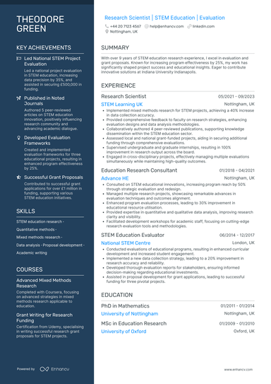 Optometry CV Examples & Guide for 2026