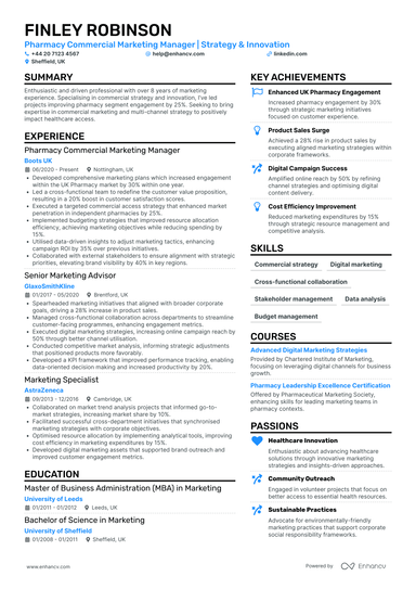 Commercial Manager CV Examples & Guide for 2026