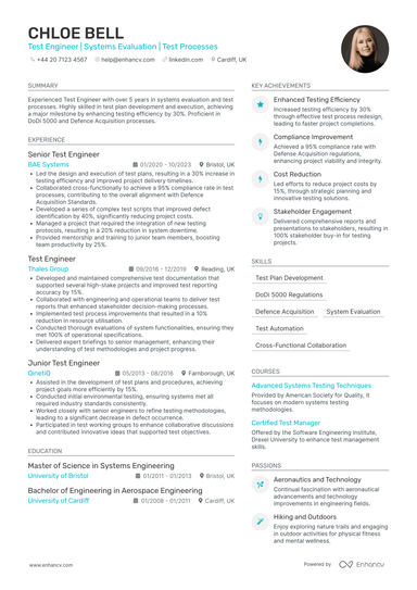 Software Tester CV Examples & Guide for 2026
