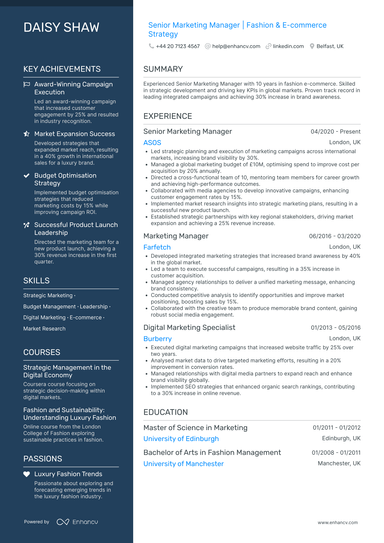 Creative Marketing CV Examples & Guide for 2026