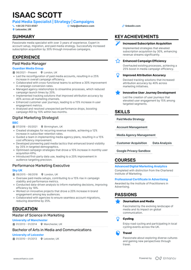 Digital Marketing Manager CV Examples & Guide for 2026