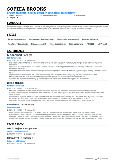 Project Manager CV Examples & Guide for 2026