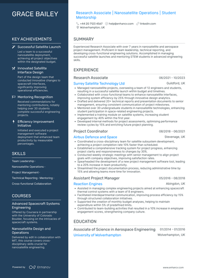 Aerospace Engineering CV Examples & Guide for 2026