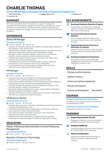 HR Director CV Examples & Guide for 2026