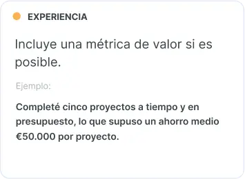 Experiencia