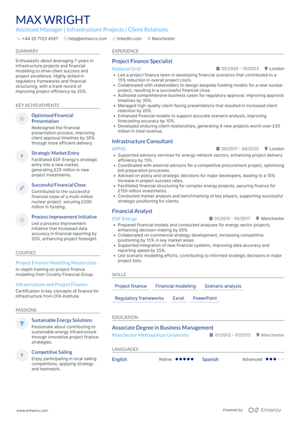 Assistant Manager CV Examples & Guide for 2026