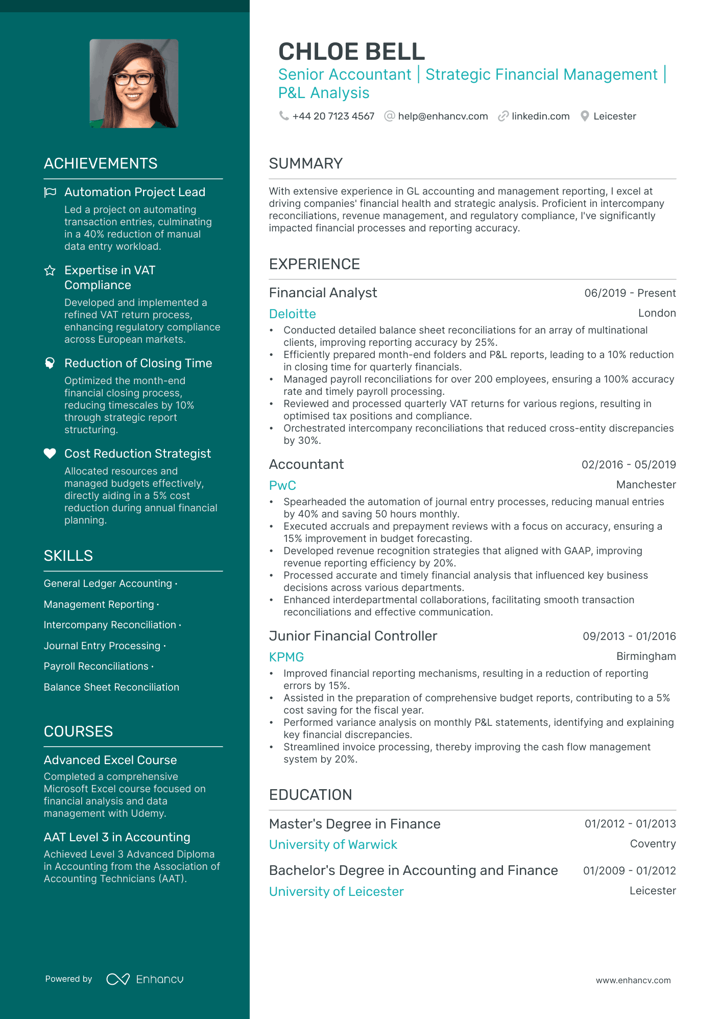 Accounting CV Examples Guide For 2025 Accounting CV Examples Guide For 2025