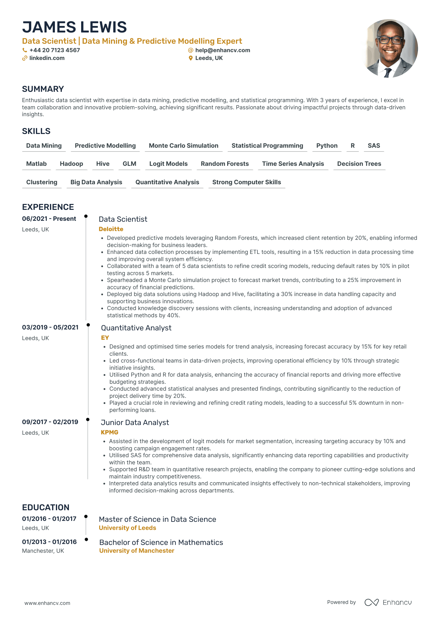 Data Scientist CV Examples & Guide for 2026