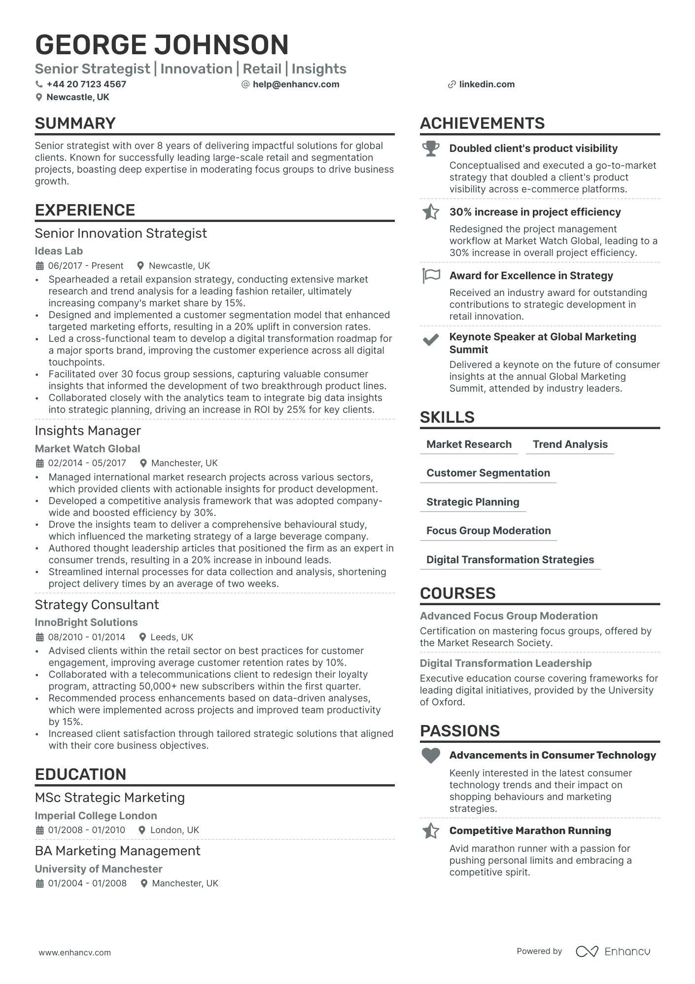 Freelancer CV Examples & Guide for 2024