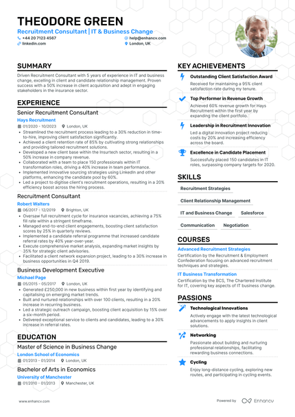 Recruiter CV Examples & Guide for 2026