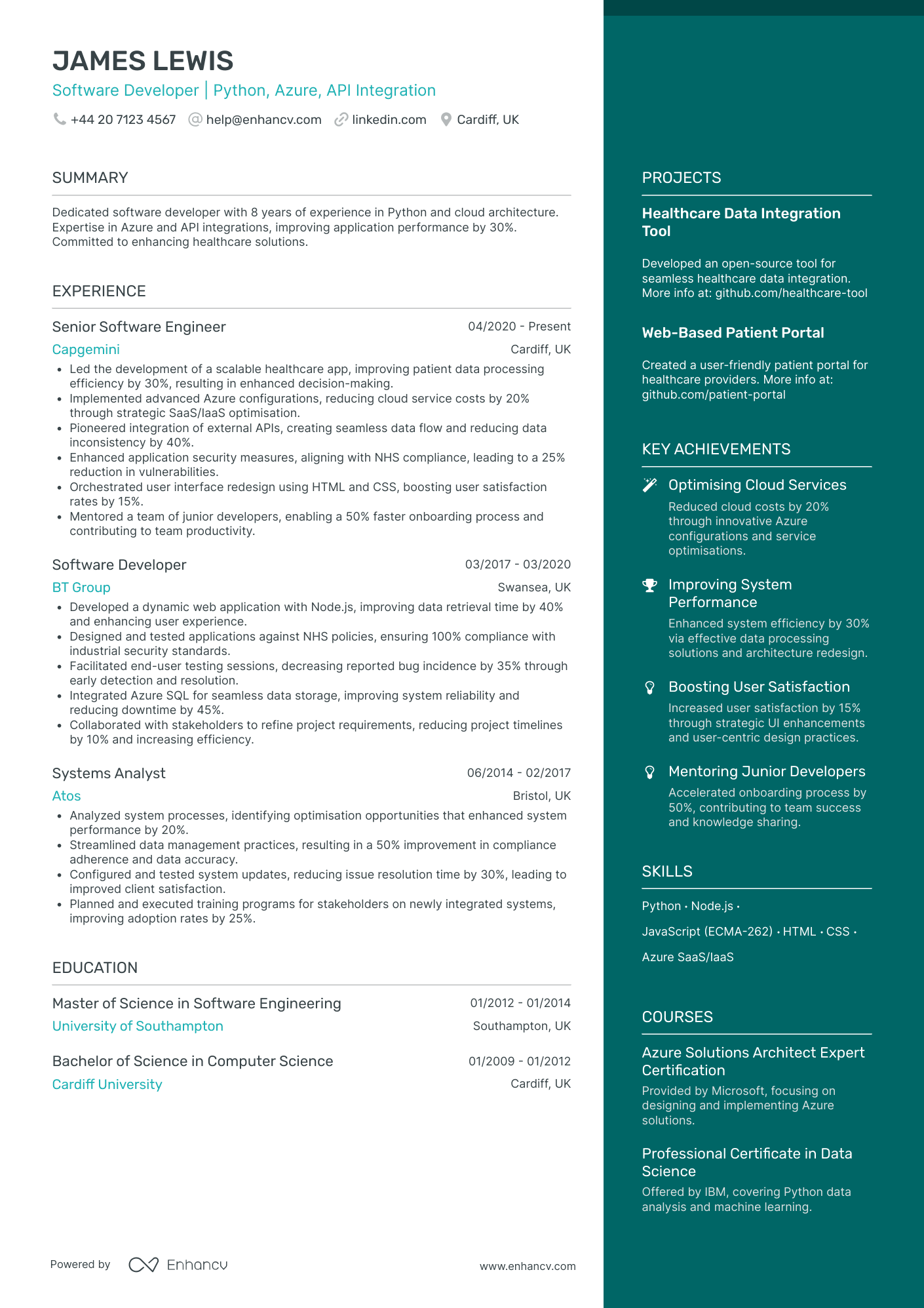 Devops Engineer CV Examples & Guide for 2026