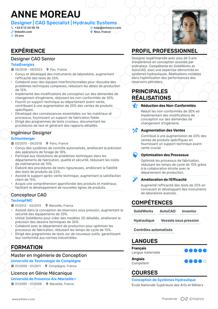 Graphiste resume example