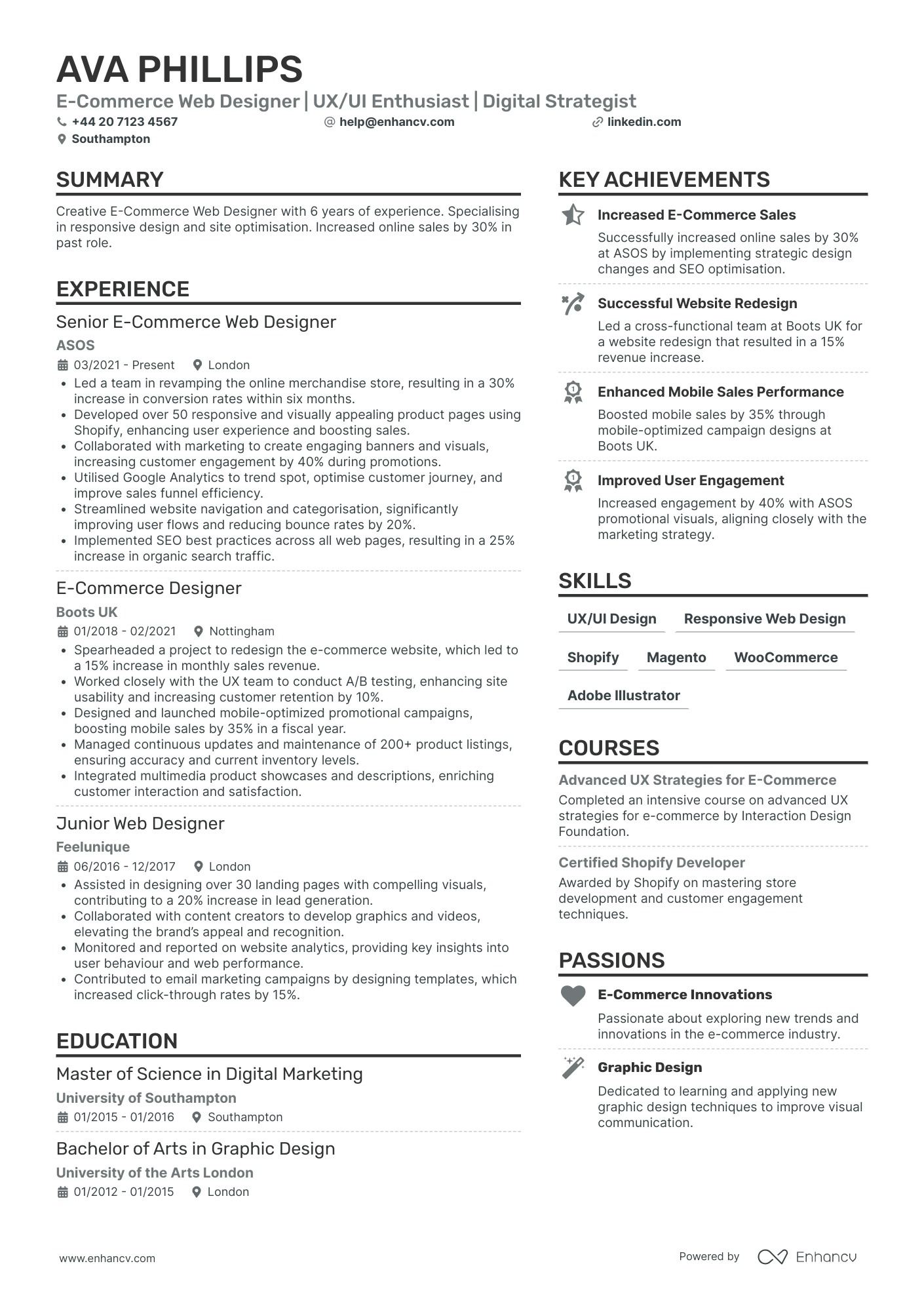 Content Designer CV Examples & Guide for 2026