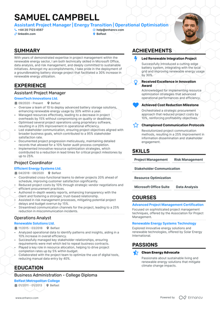 Assistant Project Manager CV Examples & Guide for 2024