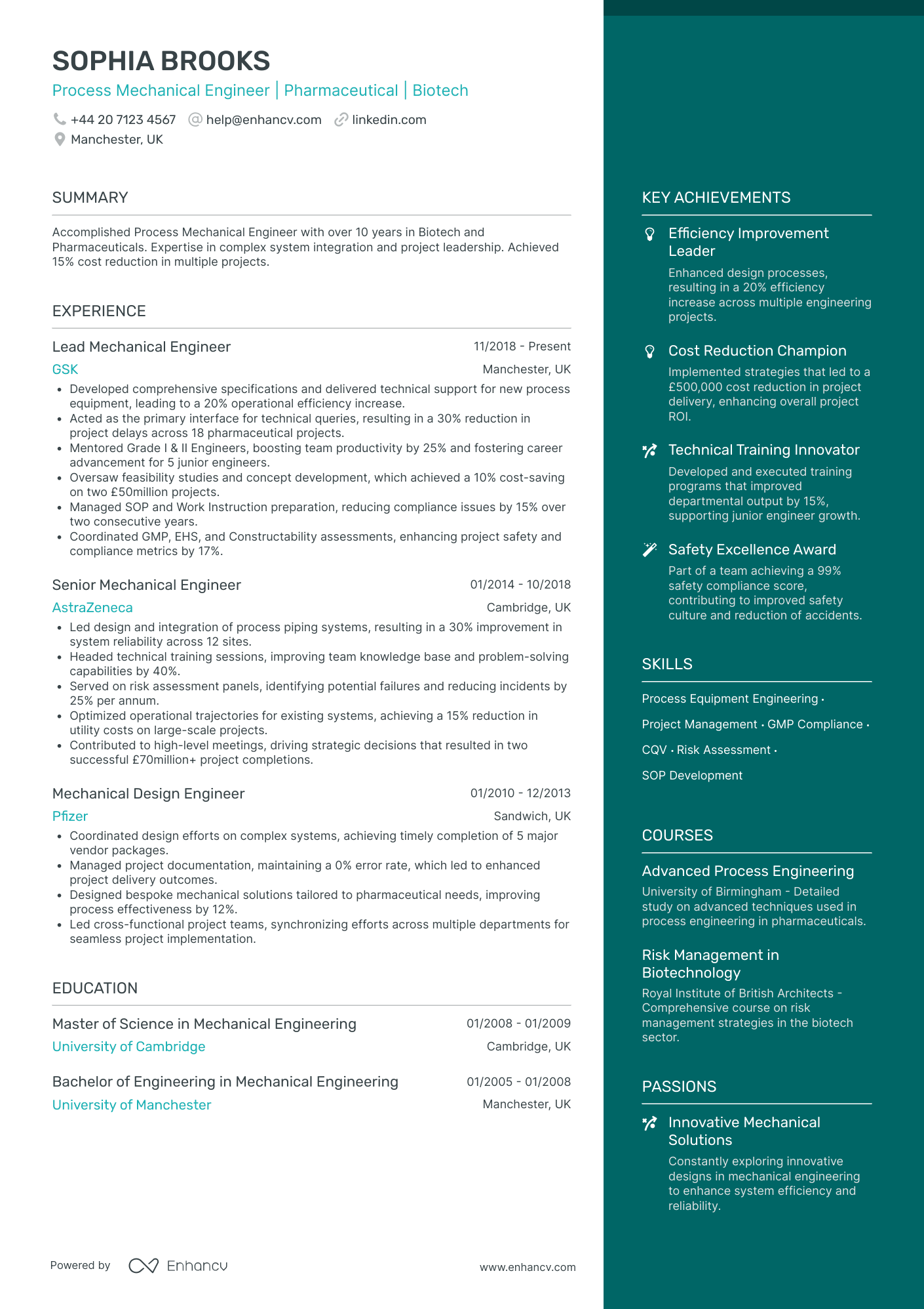Mechanical Engineer CV Examples & Guide for 2026