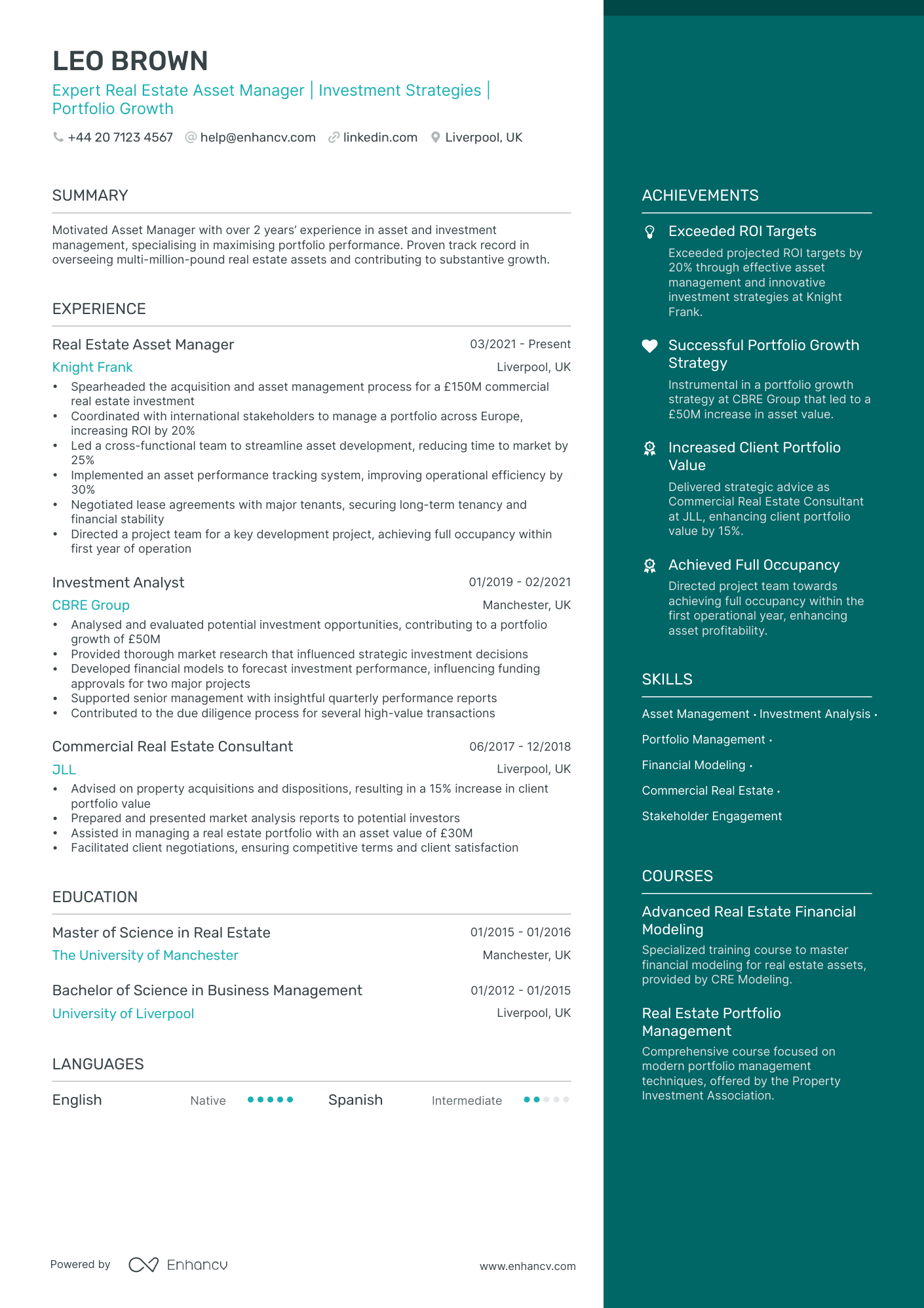 Private Equity CV Examples & Guide for 2025