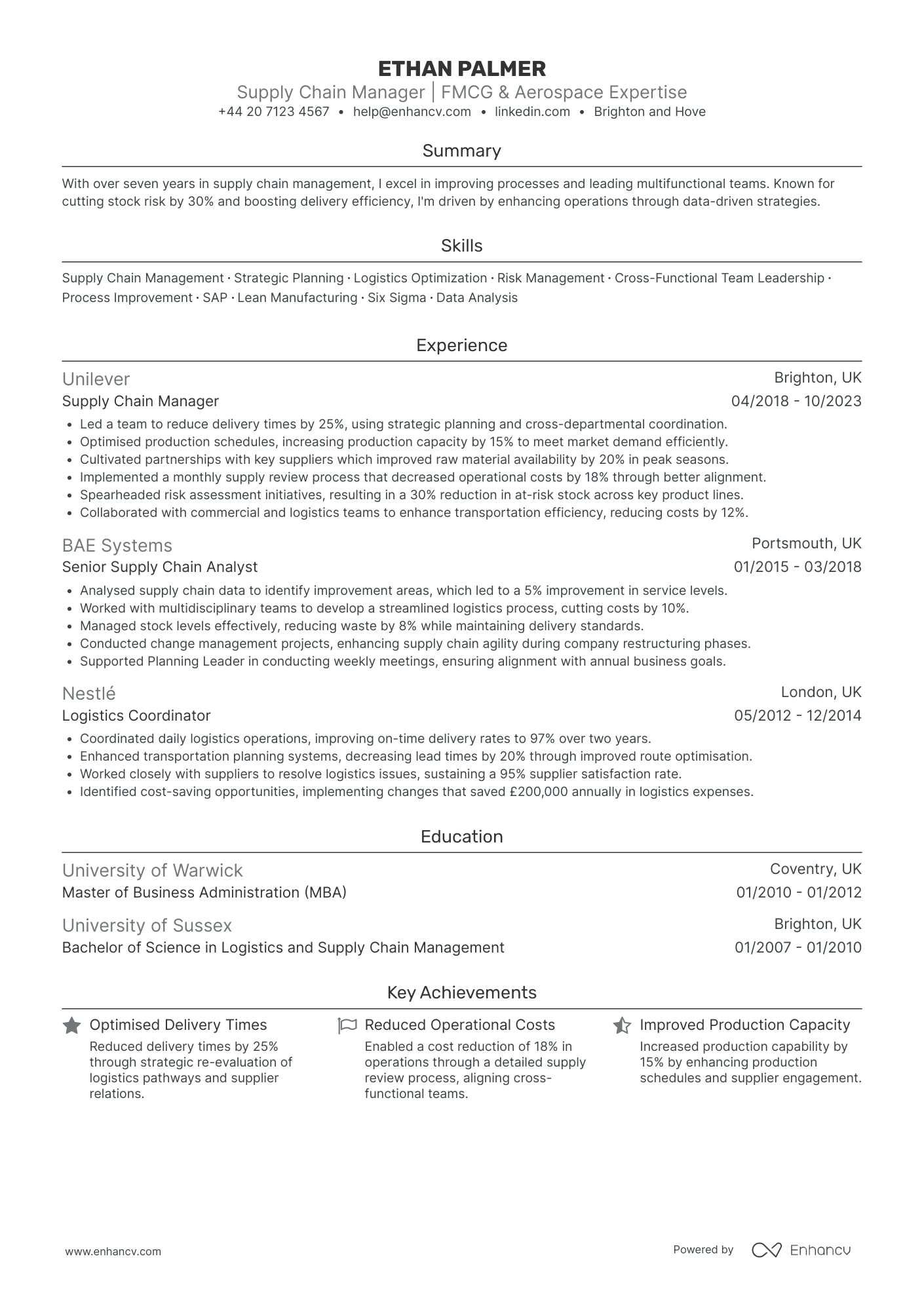Manager CV Examples & Guide for 2026