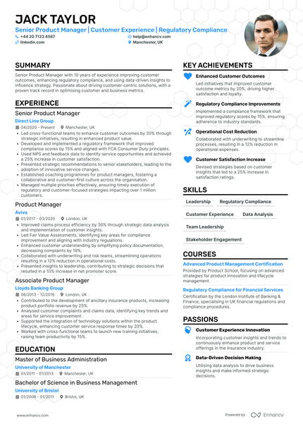 Product Manager CV Examples & Guide for 2026