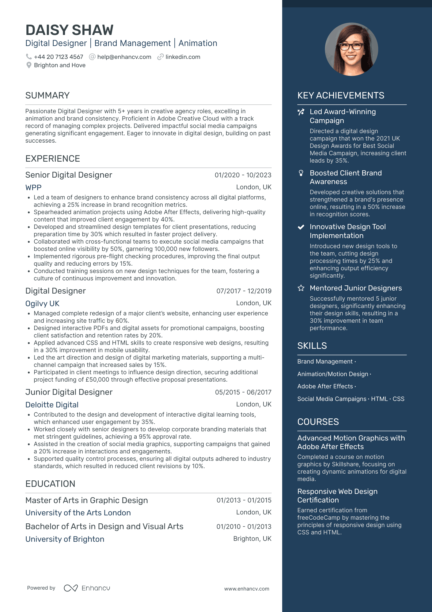 Digital Designer CV Examples & Guide for 2026