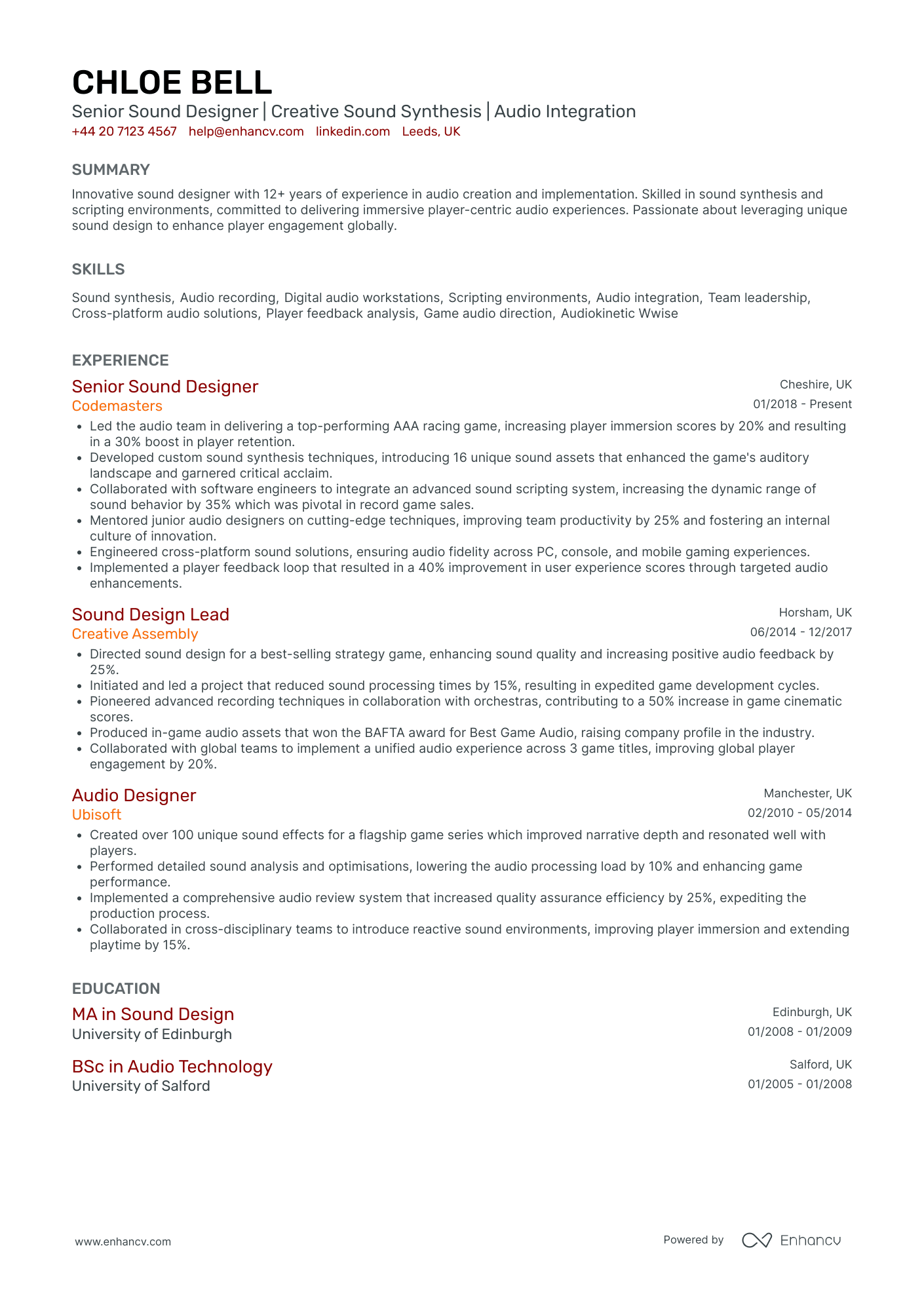 Musical Theatre CV Examples & Guide for 2026
