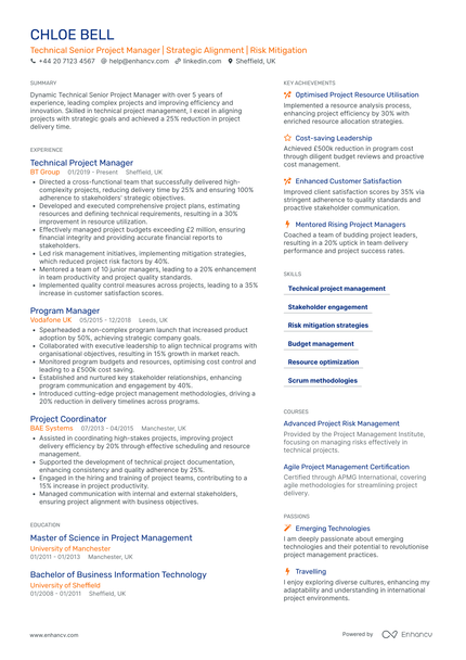 IT Project Manager CV Examples & Guide for 2026