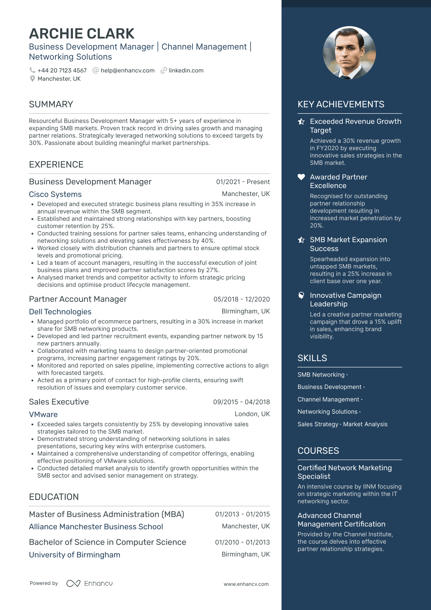Business Development Executive CV Examples & Guide for 2026
