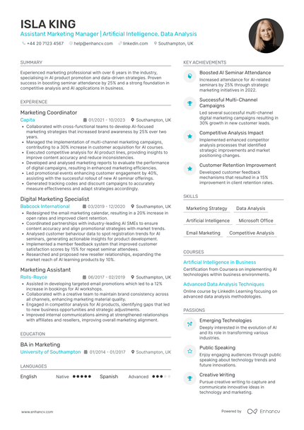 Marketing Manager CV Examples & Guide for 2026
