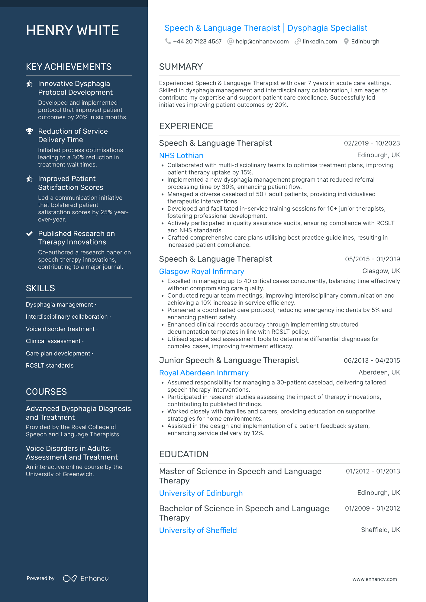 Therapist CV Examples & Guide for 2026
