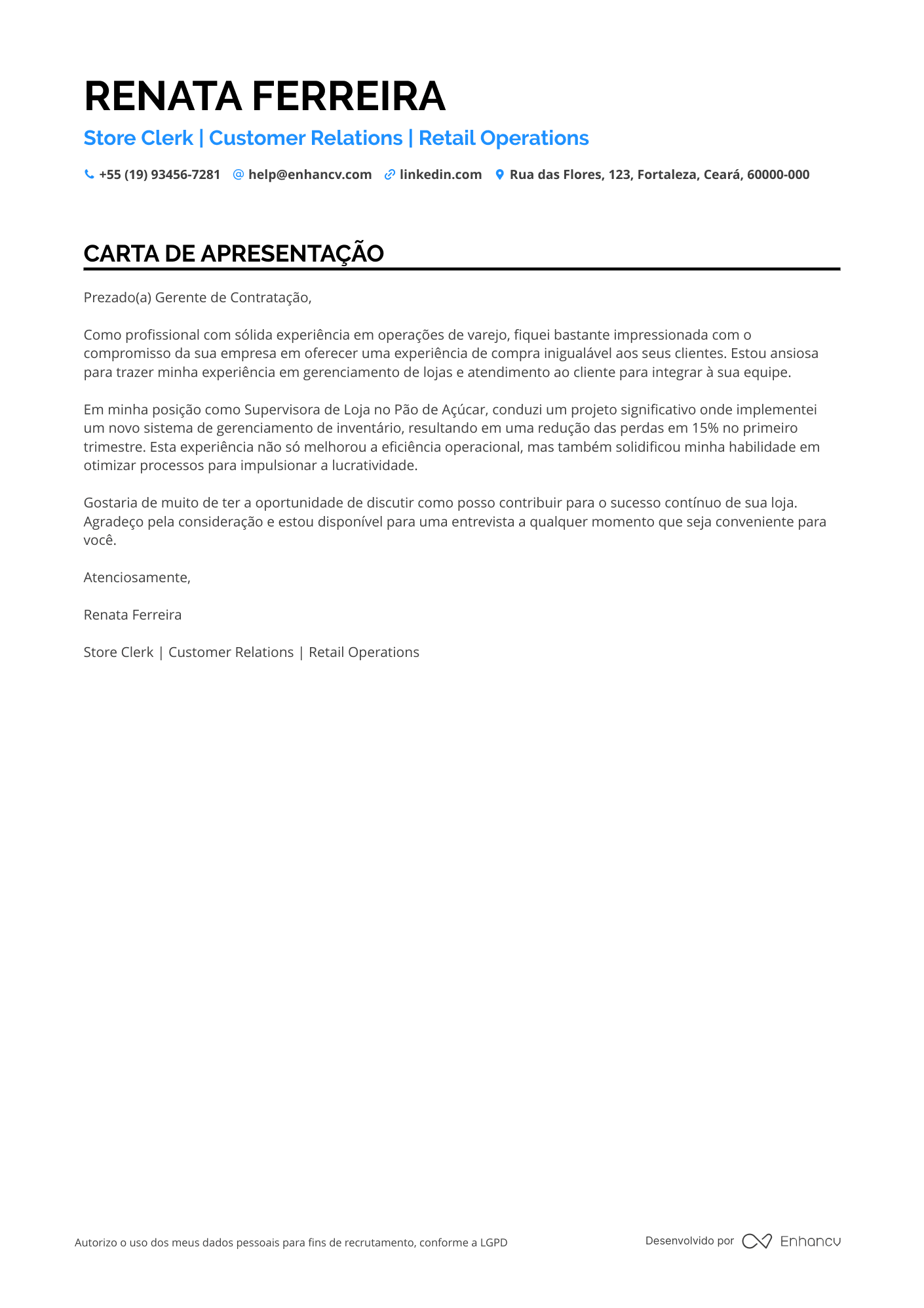 Balconista de Livraria Resume Example