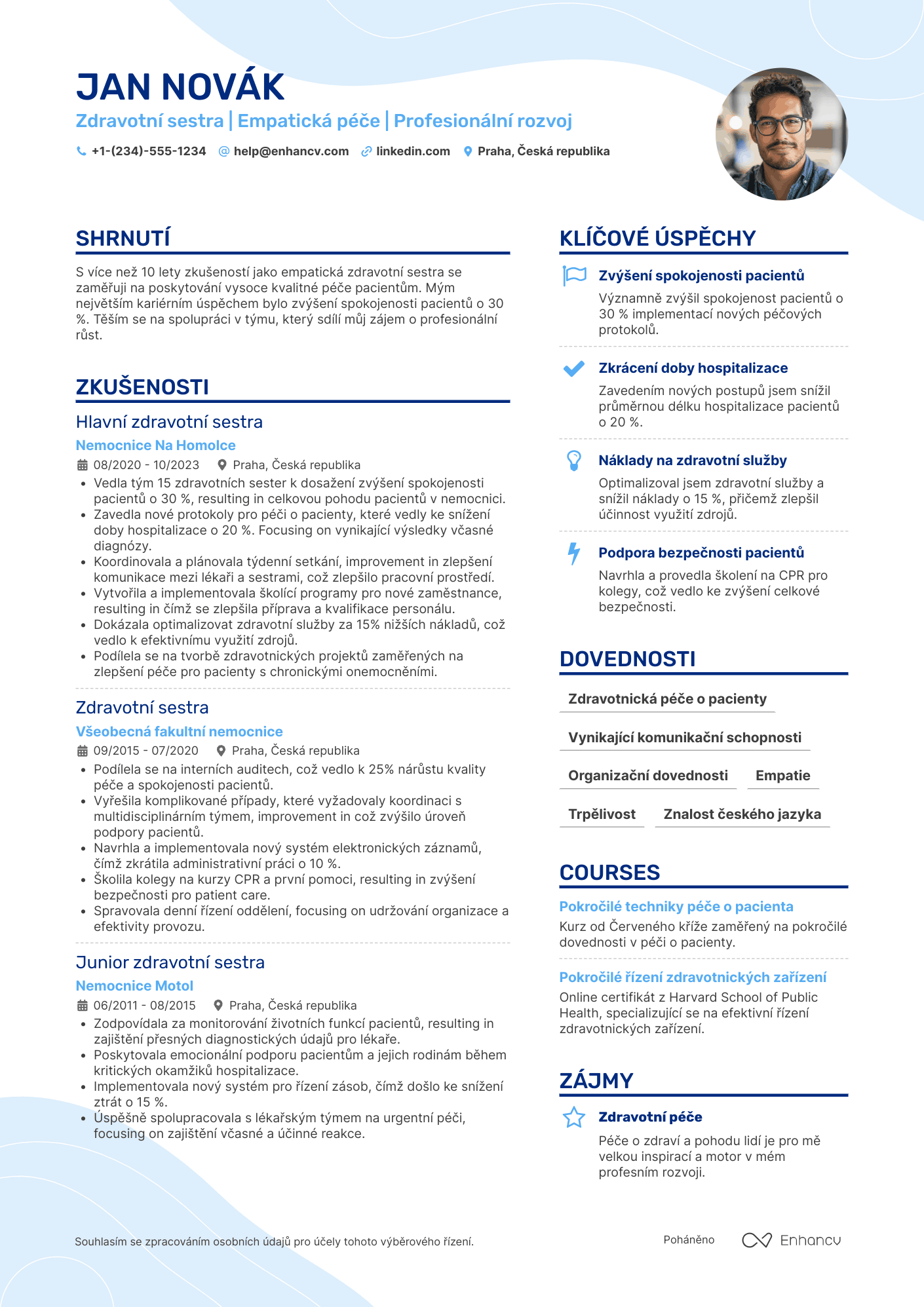 Životopis pro Pečující sestřička Resume Example
