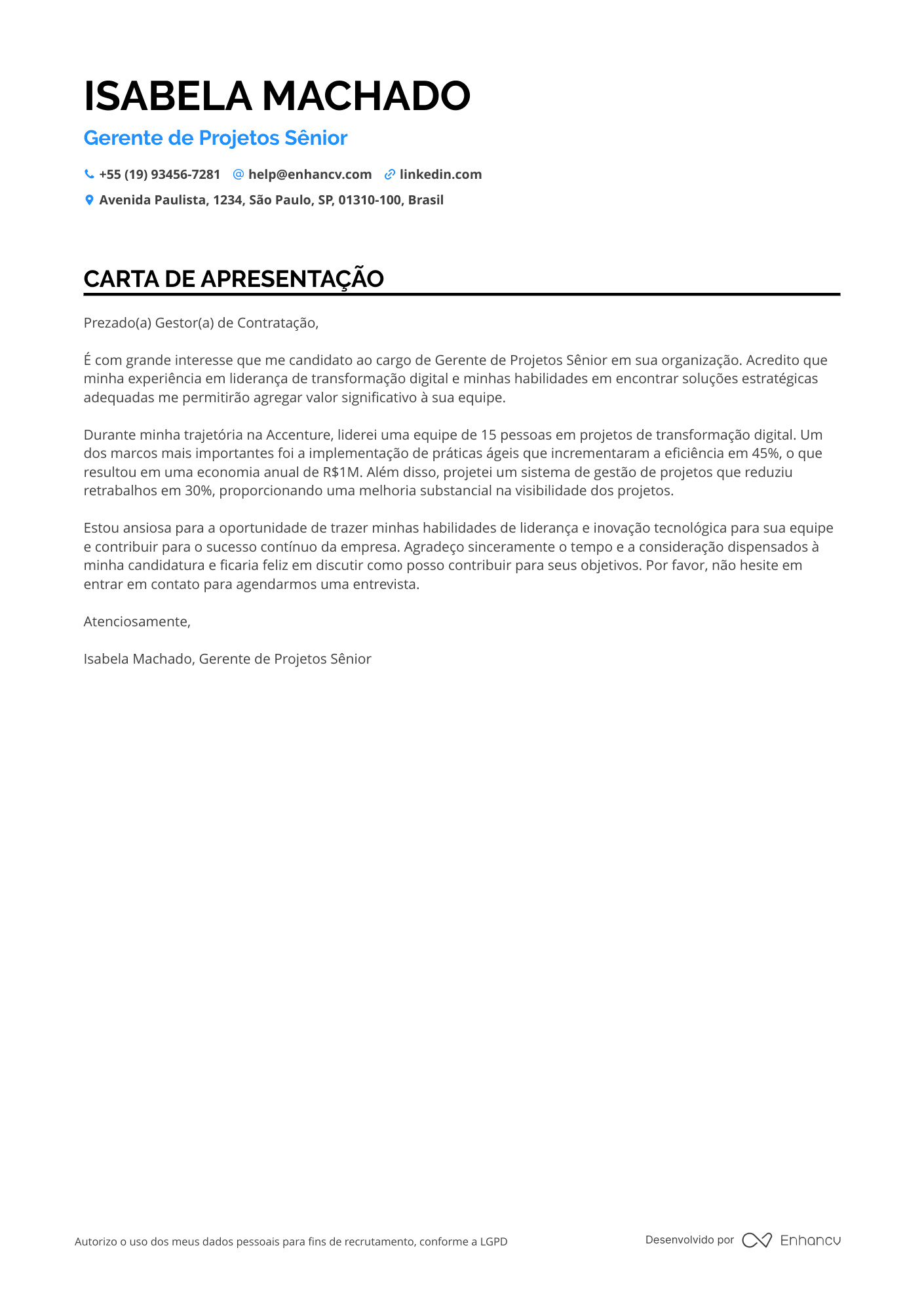Zelador de Centros Culturais Resume Example