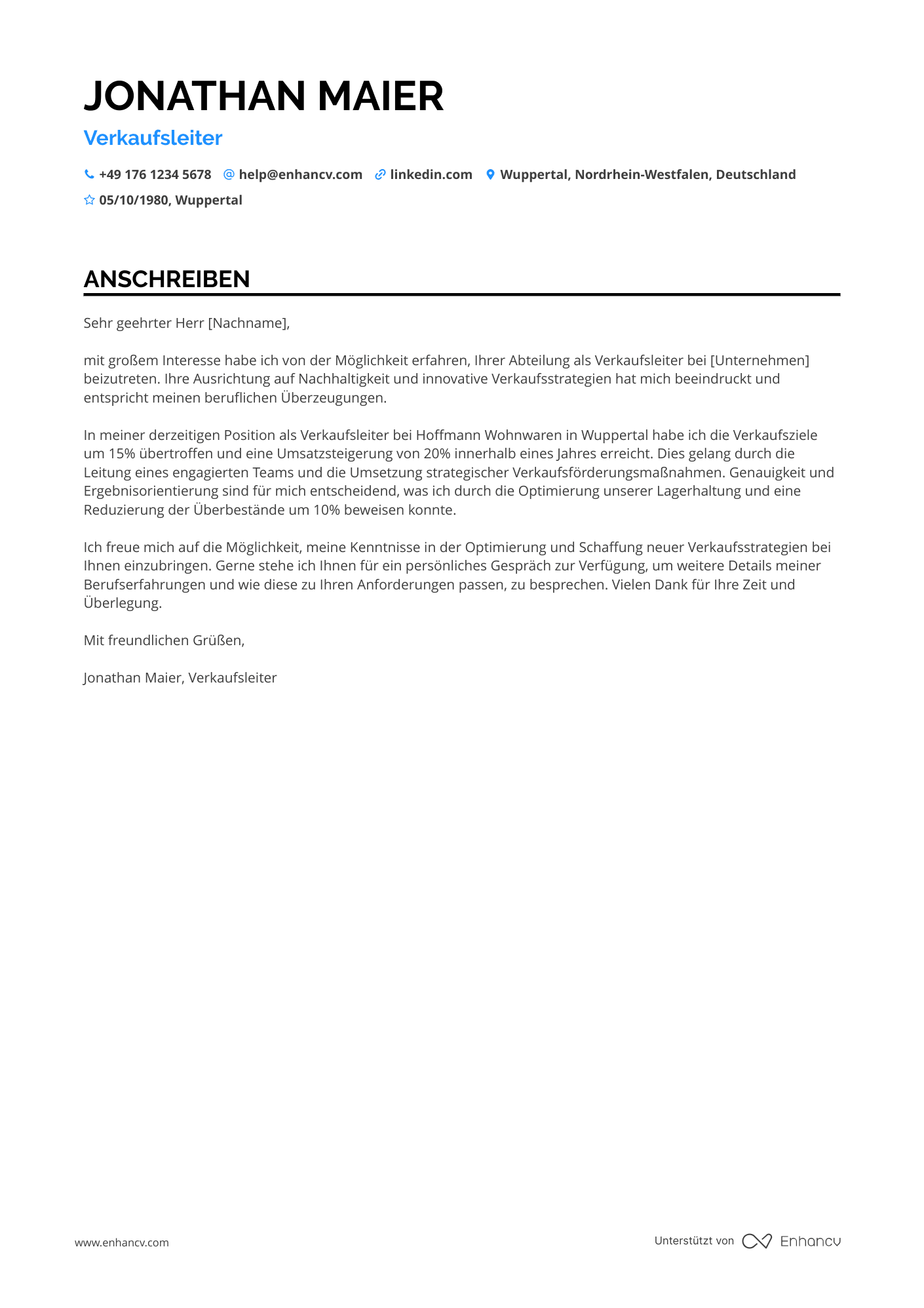 Einzelhandelsassistent für Haushaltswaren Resume Example
