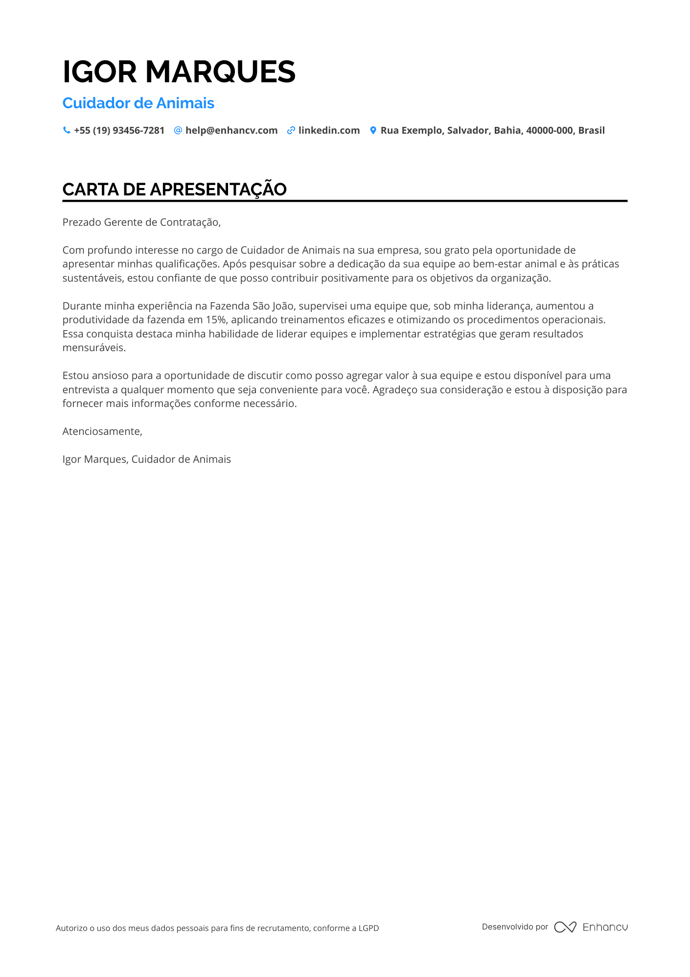 Zelador de Resorts Resume Example