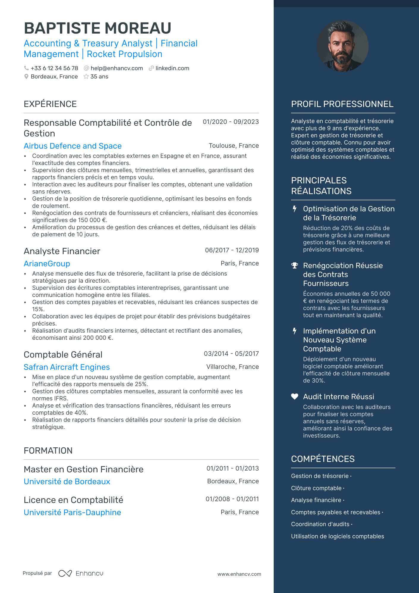 Comptable Trésorerie Resume Example