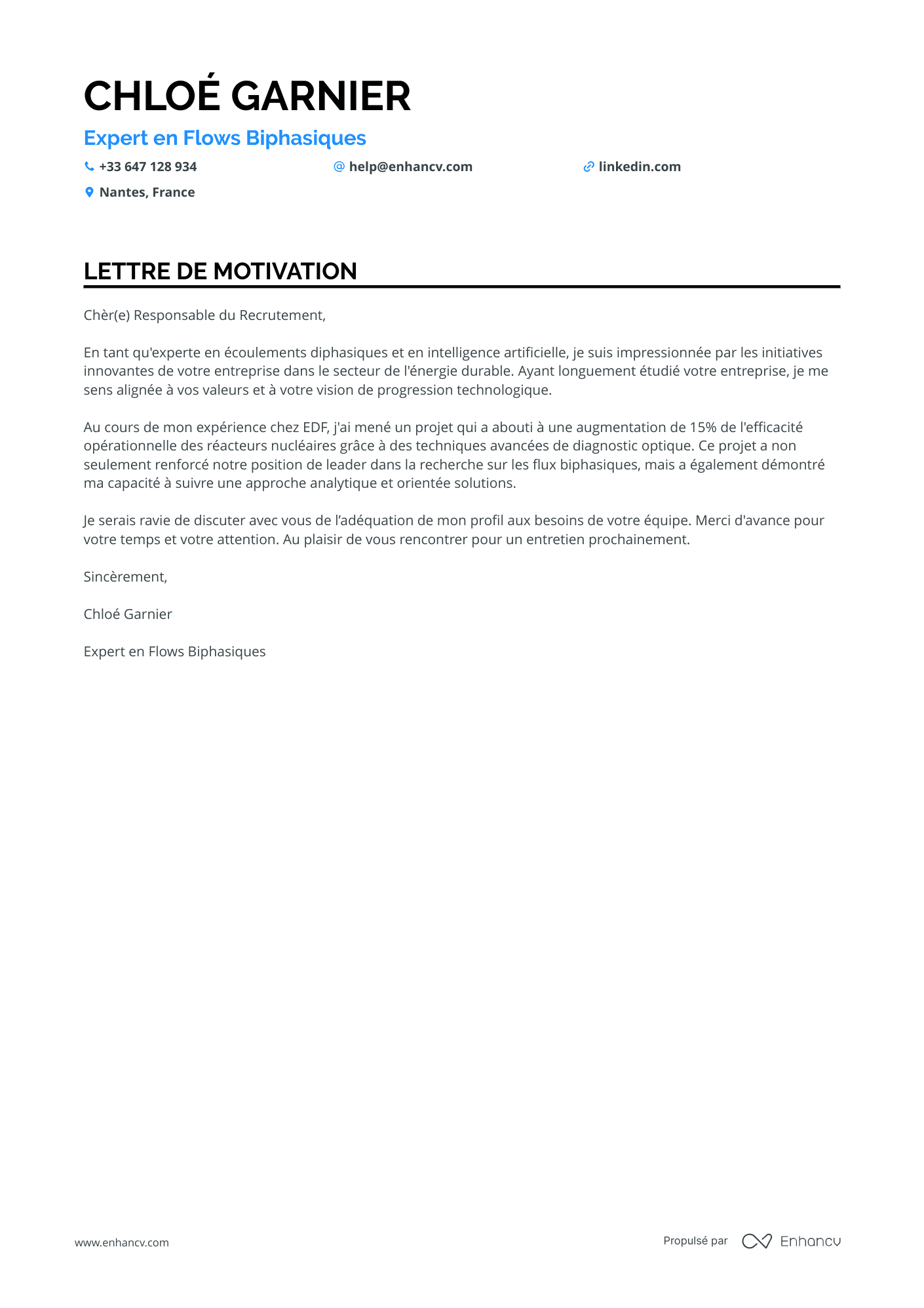 Data Scientist Spécialisé en Machine Learning Resume Example
