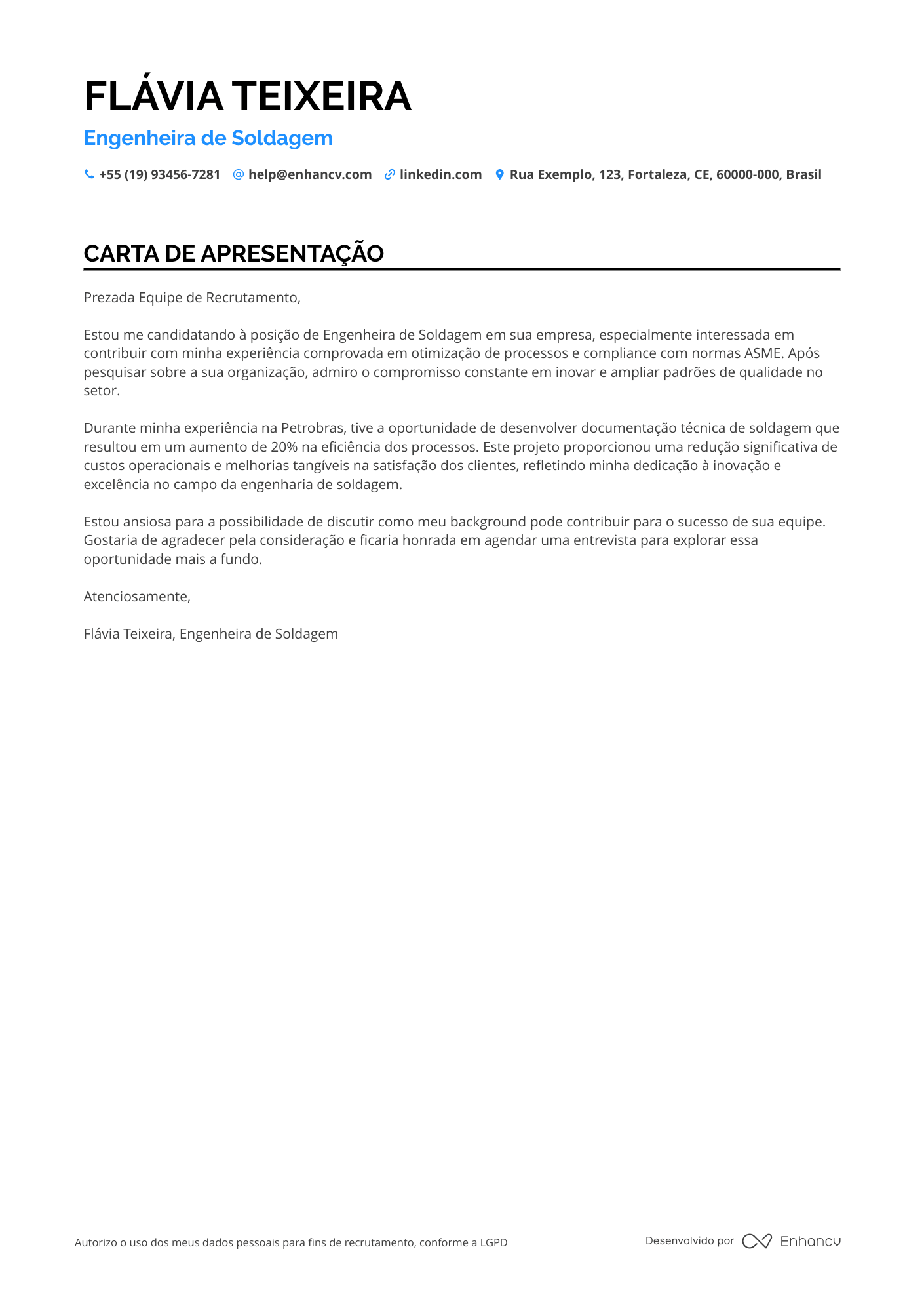 Soldador TIG Resume Example