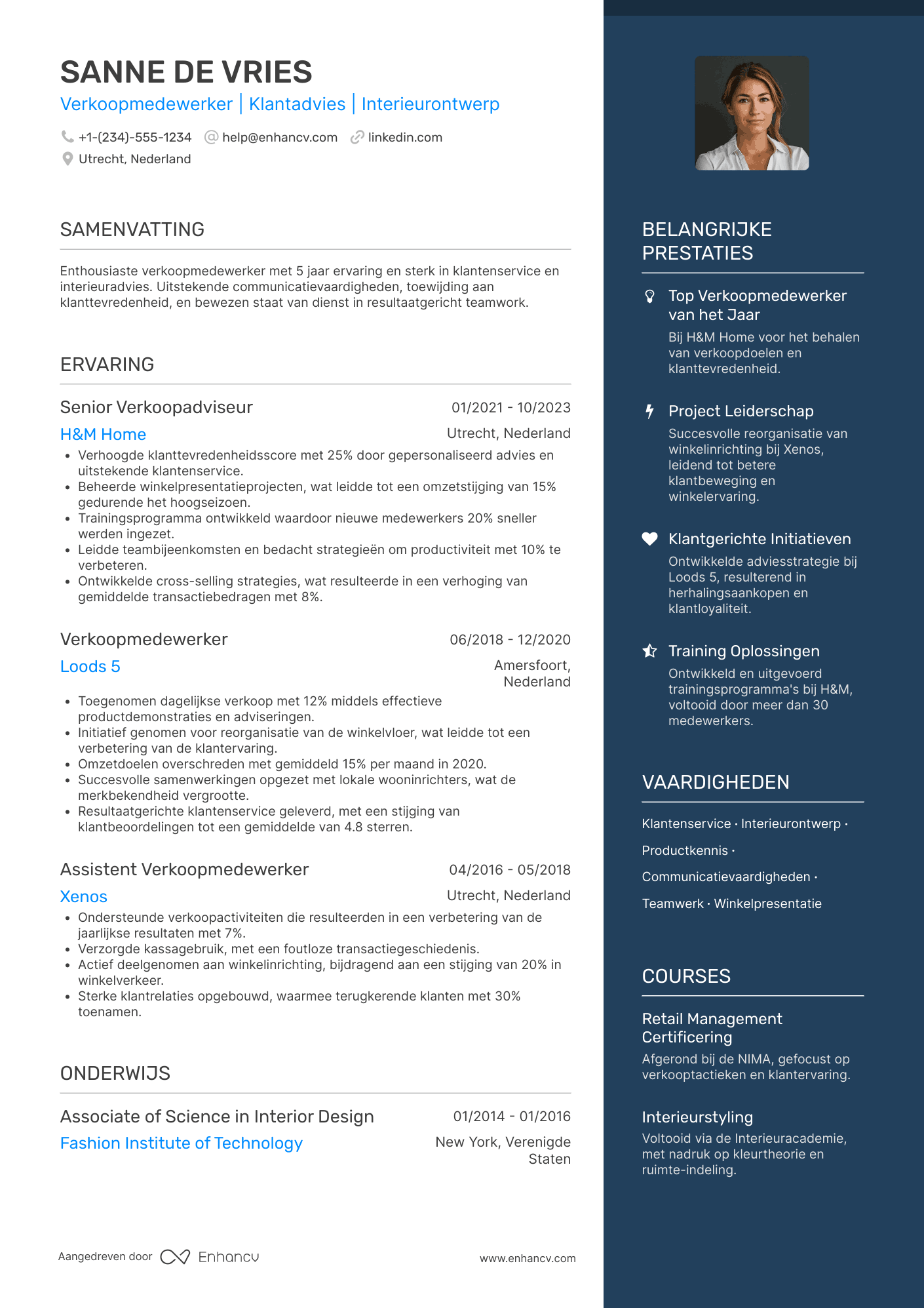 CV voor Ikea Verkoopmedewerker Resume Example