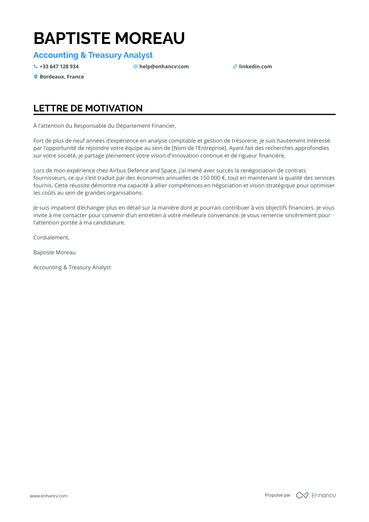 Comptable Trésorerie Resume Example