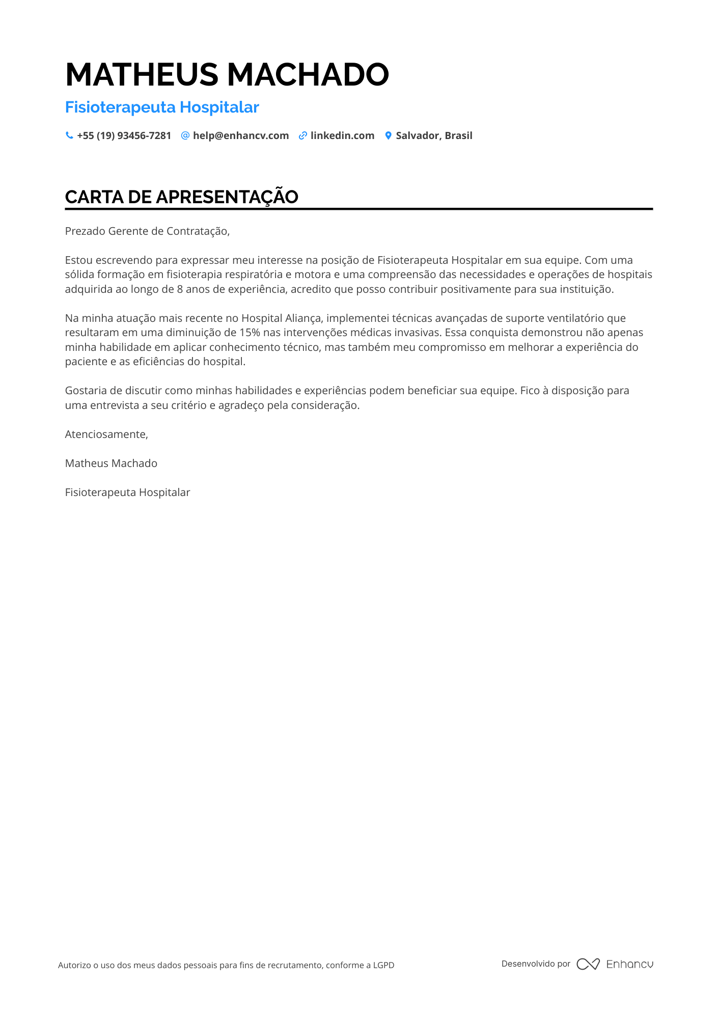 Fisioterapeuta Geriátrico Resume Example