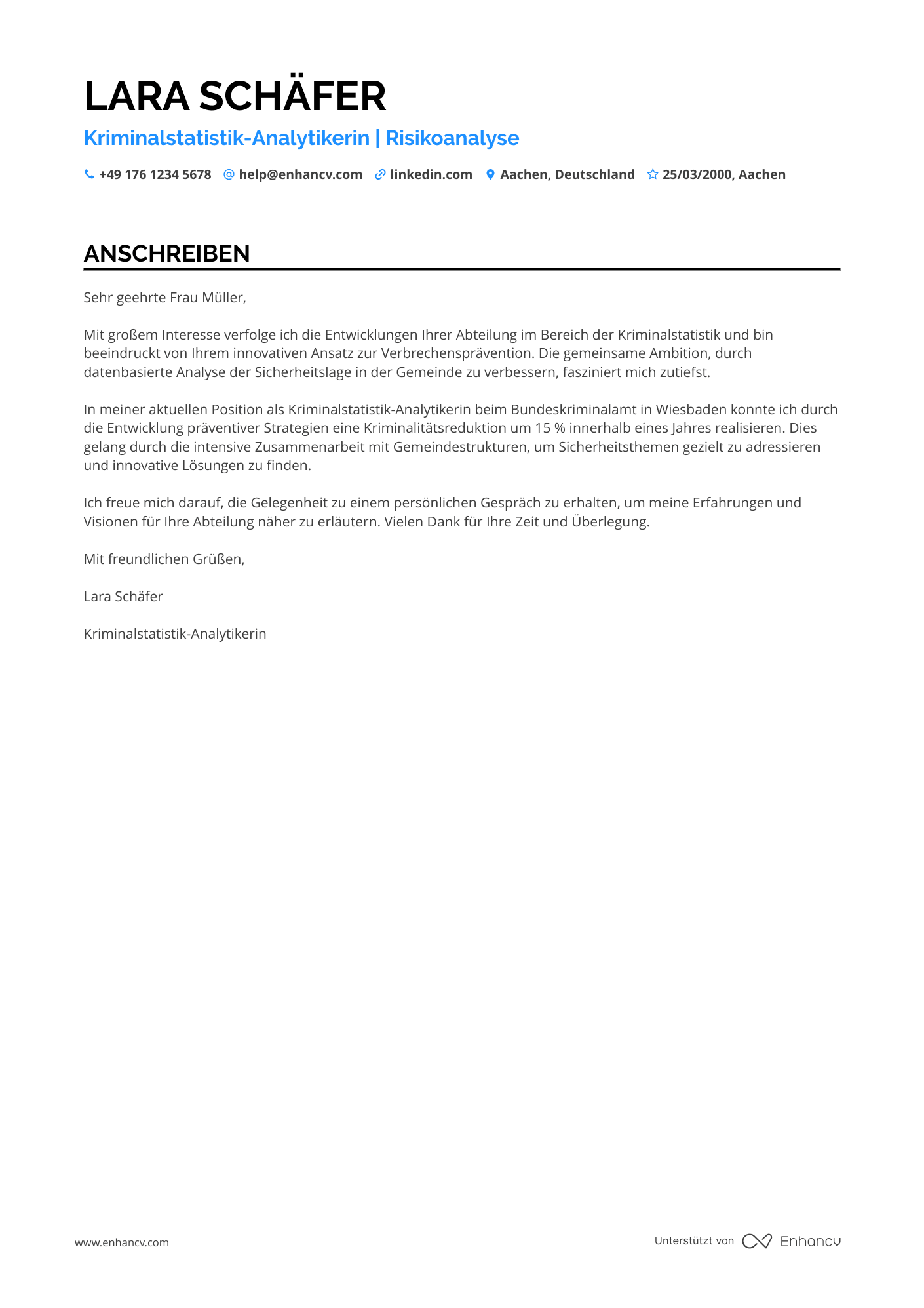 Polizei Präventionsberater Resume Example